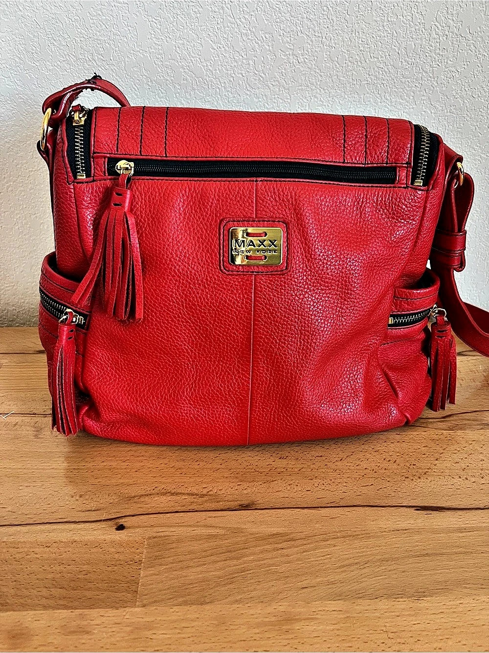 Maxx New York Red Crossbody Bag